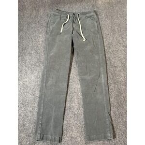 Vuori Optimist Pants Mens Medium Gray Corduroy Jogger Elastic Waist Drawstring